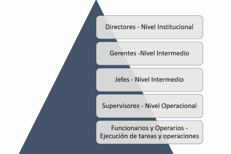 Esquema organización jerárquica de una empresa